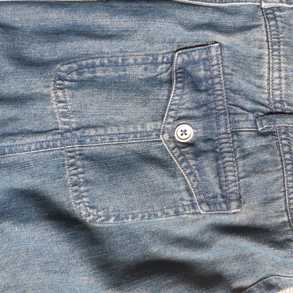 COPY - Vintage North Reflections jean maxi midi flared skirt. No label. Size La… - Picture 4 of 5